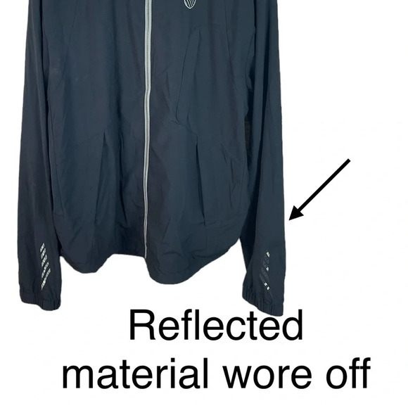 B13 Mens K-Swiss Tennis Brand Full Zip Performance Athletic Gym Jacket XXL - Picture 4 of 6